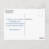 Carte Postale Les parachutistes aéroportés sautent Noël (Dos)