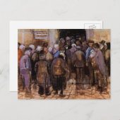Carte Postale Les pauvres et l'argent par Vincent van Gogh (Devant / Derrière)