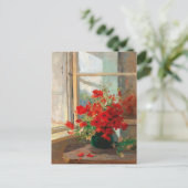 Carte Postale Les pavots par la fenêtre | Olga Wisinger-Florian (Debout devant)