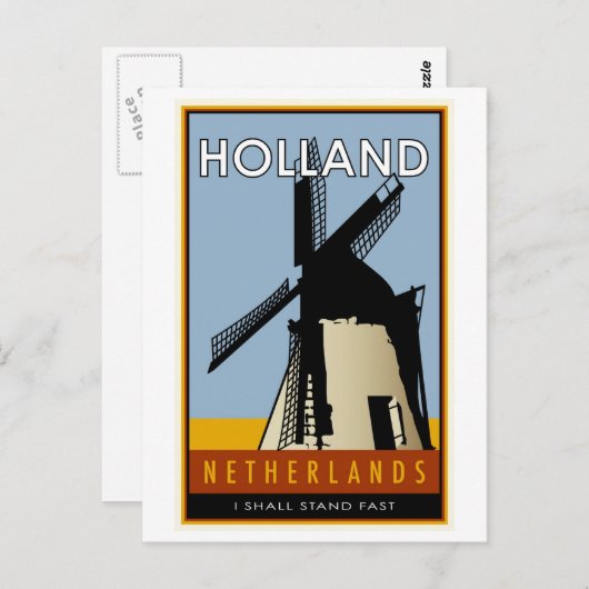 Carte Postale les Pays-Bas (Devant / Derrière)