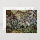Carte Postale Les Peiroulets Ravine, Vincent van Gogh (Devant / Derrière)