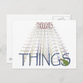 Carte Postale Les pensées deviennent des choses (Devant / Derrière)