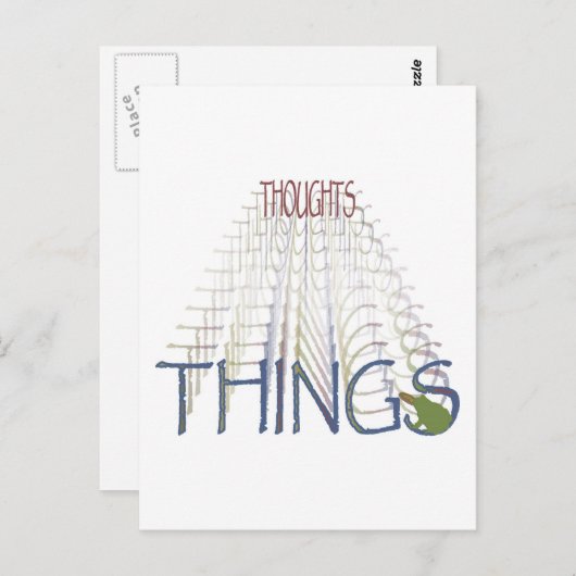 Carte Postale Les pensées deviennent des choses (Devant / Derrière)