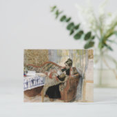 Carte Postale Les pensées d'une mère pour allaiter son bébé (Debout devant)