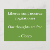 Les pensées sont libres- Cicéron