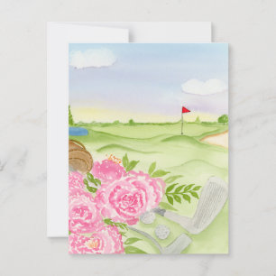Carte Postale Les Peonies Sur Le Golf