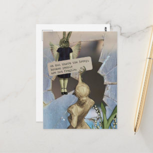 Carte Postale Les personnes brisées ne sont pas fragiles Collage