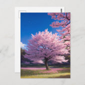 Carte Postale Les pétales du printemps (Devant / Derrière)