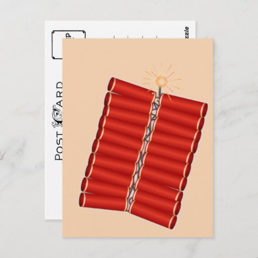 Carte Postale Les pétards chinois (Devant / Derrière)