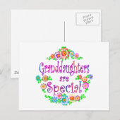 Carte Postale LES PETITES-FILLES sont spéciales (Devant / Derrière)