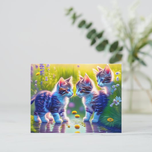 Carte Postale Les Petits Chats (Debout devant)