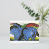 Carte Postale Les petits chevaux bleus de Franz Marc (Debout devant)