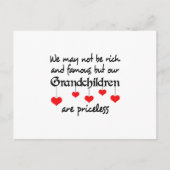 CARTE POSTALE LES PETITS-ENFANTS SONT SANS PRIX (Devant)