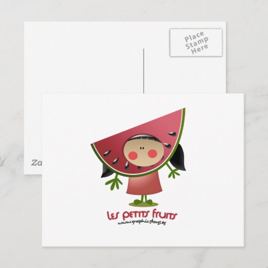 Carte Postale Les petits fruits (Devant / Derrière)