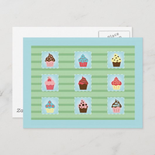 Carte Postale Les petits gâteaux charmants (Devant / Derrière)