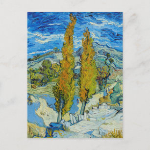 Carte Postale Les peupliers à Saint-Rémy, 1889 Vincent Van Gogh
