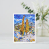 Carte Postale Les Peupliers à Saint-Rémy, Van Gogh (Debout devant)