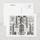 Carte Postale Les phares (Devant / Derrière)
