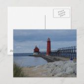 Carte Postale Les phares de Grand Haven (Devant / Derrière)