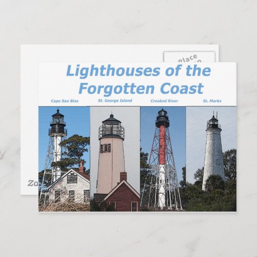 Carte Postale Les phares en Floride (Devant / Derrière)