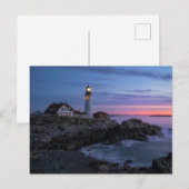 Carte Postale Les phares | Phare du Cap Elizabeth Maine (Devant / Derrière)