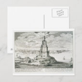 Carte Postale Les Pharos d'Alexandrie, assiette 9 de 'Entwurf ei (Devant / Derrière)