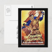 Carte Postale Les Philippins Combattants (Devant / Derrière)