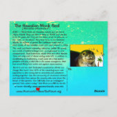 Carte Postale Les phoques moines hawaïens sont menacés d'extinct (Dos)