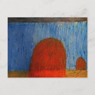 Carte Postale Les piles de voitures dans la pluie