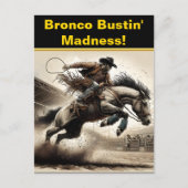 Carte Postale Les pilotes de rodéo sautent (Devant)