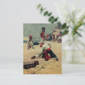 Carte Postale Les pirates combattent le trésor (Debout devant)