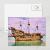 Carte Postale Les pirates de cay de Castaway des Caraïbes (Devant / Derrière)