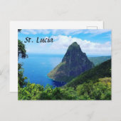 Carte Postale Les Pitons (Devant / Derrière)
