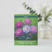 Carte Postale Les pivoines (Debout devant)