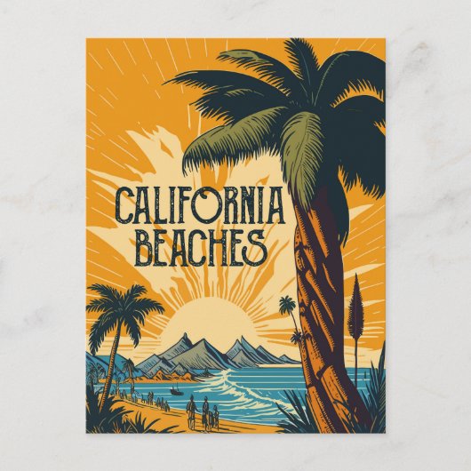 Carte Postale Les plages de Californie (Devant)