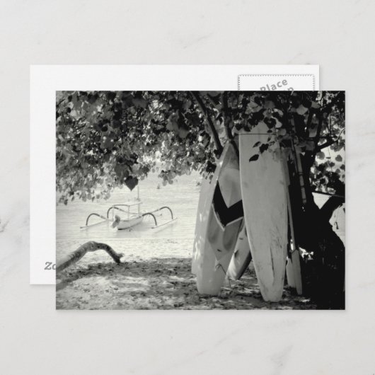 Carte Postale Les planches sous un arbre (Devant / Derrière)