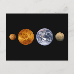 Carte Postale Les planètes intérieures