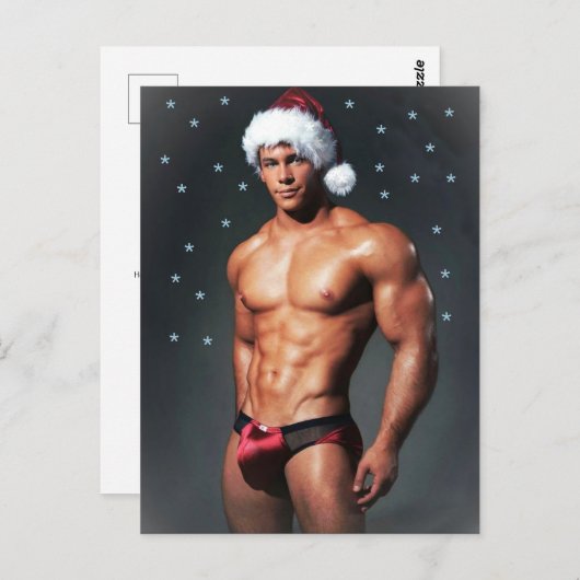 Carte Postale Les plus beaux mecs de la planète ! L'heure de l'é (Devant / Derrière)