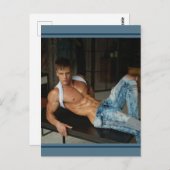 Carte Postale Les plus beaux mecs de la planète ! L'heure de l'é (Devant / Derrière)