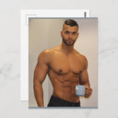 Carte Postale Les plus beaux mecs de la planète ! L'heure de l'é (Devant / Derrière)