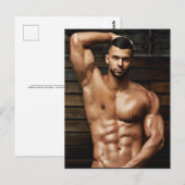 Carte Postale Les plus beaux mecs de la planète ! Place à l'égal (Devant / Derrière)