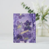 Carte Postale Les plus beaux violets violets collage (Debout devant)