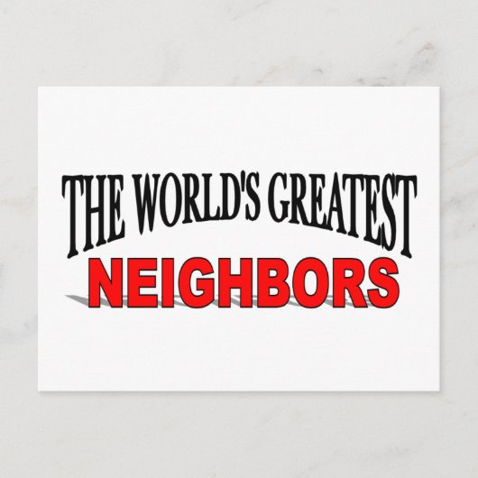 Carte Postale Les plus grands voisins du monde (Devant)