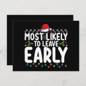 Carte Postale Les Plus Susceptibles De Quitter La Famille De Noë (Devant / Derrière)