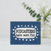 Carte postale « Les Podcasters S'amusent Plus » (Debout devant)