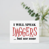 Carte Postale Les poignards de Hamlet (Debout devant)