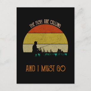 Carte Postale Les Poissons Appelent Et Je Dois Y Aller