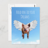 Carte Postale Les porcs pourraient voler (Devant / Derrière)