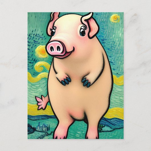 Carte Postale Les porcs voleront (Devant)