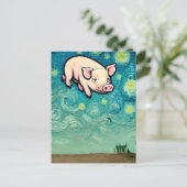 Carte Postale Les porcs voleront (Debout devant)